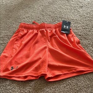 Under Armour Bright Orange Tech Mesh Shorts